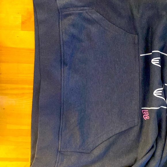 *NEW* Never used comfy oversized cat hoodie - grey - large - personalized design - Picture 8 of 9